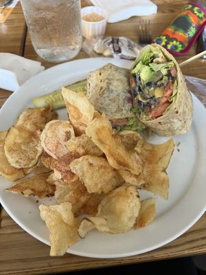 Black bean wrap, no Mayo  at Side Street Cafe a.k.a. The Annex in Bar Harbor