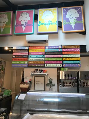 Menu at Scoop Shack in Edgartown