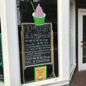 Go green! at Scoop Shack in Edgartown