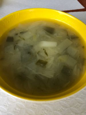 Soup of the day at Happy Veggies in Ponta Delgada