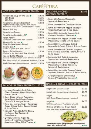  at Cafe Pura in South East London