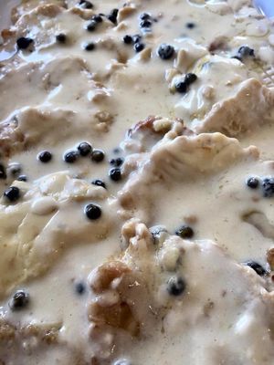 Seitan whit green pepper at Mi Sa di Sano in Sanremo