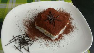 tiramisù vegan at Mi Sa di Sano in Sanremo