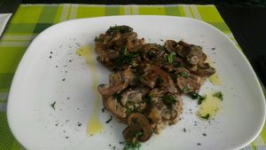 scaloppine di seitan ai funghi at Mi Sa di Sano in Sanremo