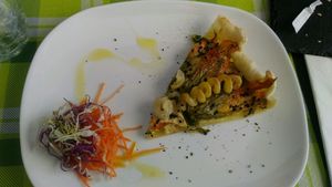 torta salata ai fiori di zucca at Mi Sa di Sano in Sanremo