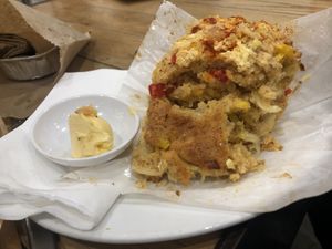 Savoury muffin at Watson's Eatery in Dunedin