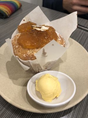 Apricot muffin at Watson's Eatery in Dunedin