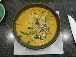 Laksa at Watson's Eatery in Dunedin