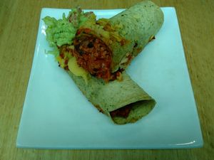 Enchilada w/ Guacamole for $10.50 at Watson's Eatery in Dunedin