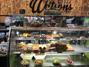 The cabinet at Watson's Eatery in Dunedin