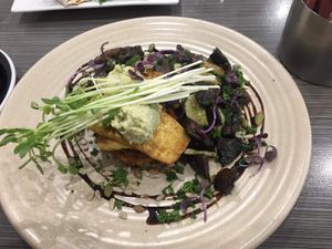 Halloumi hash  at Watson's Eatery in Dunedin