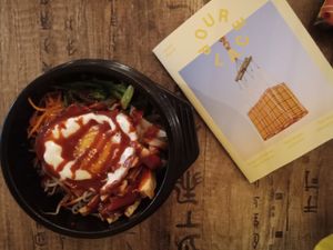 Love this bibimbap  at Mudan Tearoom and Eatery in Tauranga
