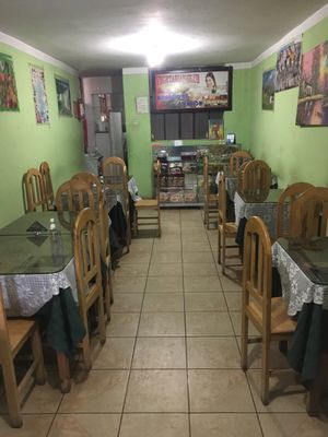 inside at Vegetarian Club in Cajamarca