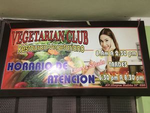 name at Vegetarian Club in Cajamarca