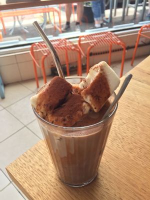 Vegan iced mocha at Tootsie Roller in Fitzroy North