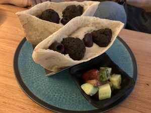 Falafel pita wrap  at Salvador's in Kunming