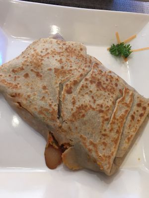 Vegan Buckwheat - from the outside - very large at Geneva Crepe Bistro in Kingston