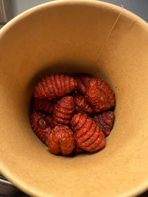 Purple fried gnocchi at Zizzi in Hull