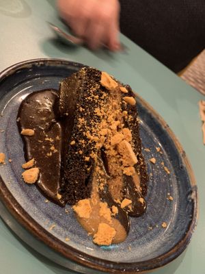 Fudge cake  at Zizzi in Hull