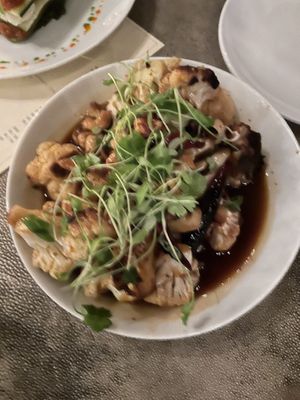 Kung pao cauliflower  #Veganuary at Oliver's in Santa Barbara