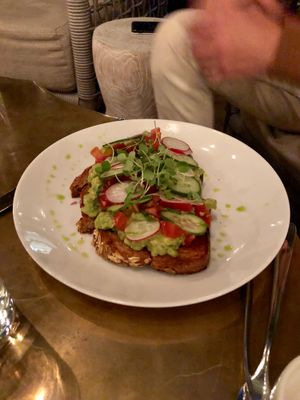 Avocado Toast at Oliver's in Santa Barbara