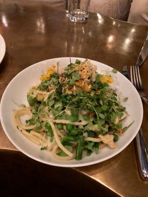 Cauliflower Bucatini at Oliver's in Santa Barbara