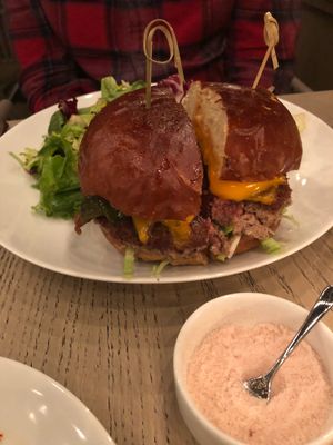 Impossible burger  at Oliver's in Santa Barbara