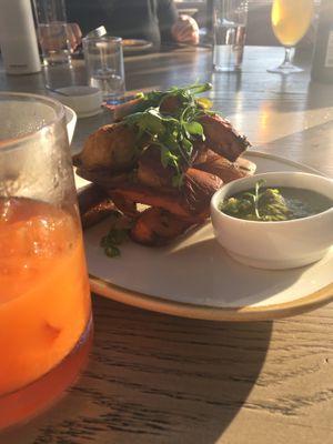 Potato apps at Oliver's in Santa Barbara