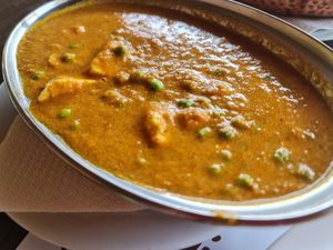 Mattar Paneer at Diwali Mahal in Belgrade