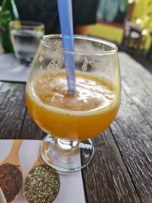 Orange juice at Diwali Mahal in Belgrade