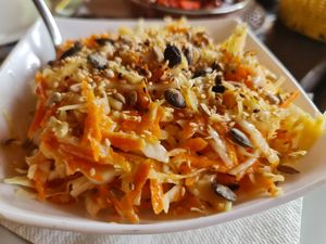 Exotic salad at Diwali Mahal in Belgrade