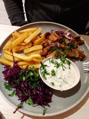 Pilz-Gyros at Weingut Trautwein - Restaurant & Hotel in Flonheim