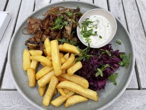 Pilzgyros at Weingut Trautwein - Restaurant & Hotel in Flonheim