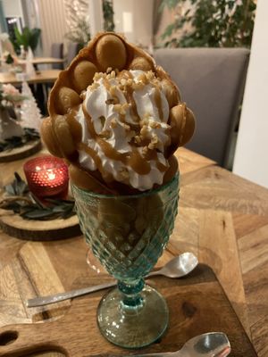 Bubble Waffel   #Veganuary at Weingut Trautwein - Restaurant & Hotel in Flonheim