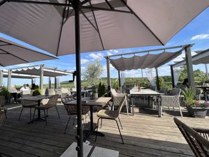 Terrasse  at Weingut Trautwein - Restaurant & Hotel in Flonheim