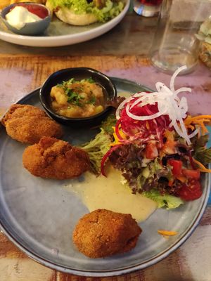 Blumenkohl-Pakoras at Weingut Trautwein - Restaurant & Hotel in Flonheim