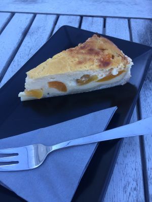 apricot cheesecake  at Weingut Trautwein - Restaurant & Hotel in Flonheim