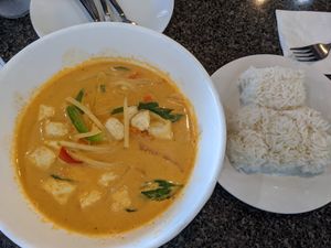 Red curry at Bangkok Thai Cuisine in Lewes