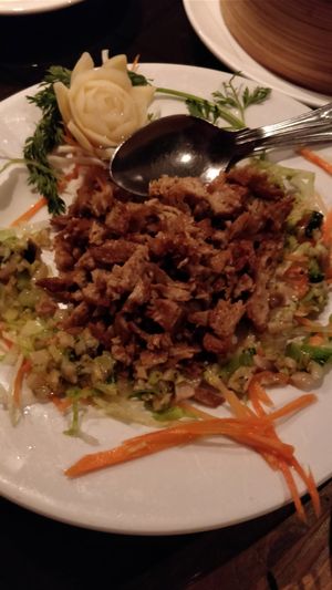 seitan mock duck at Oriental Aroma in Royal Wootton Bassett