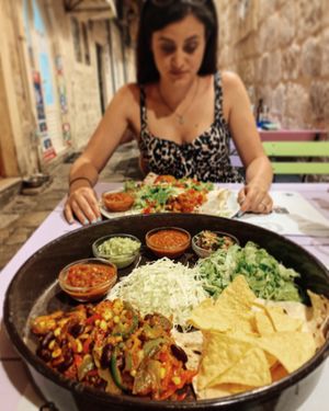 Vegan Fajitas  at Mex Cantina Bona Fide in Dubrovnik