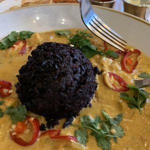 Butternut squash and forbidden rice curry at Everly in Madison