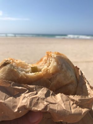 Chicken and veg pie at Vegan Aisle in Tweed Heads