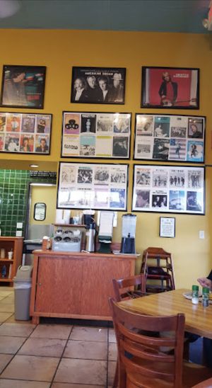 Water and tea area. at Strawberry Fields Cafe in Midland
