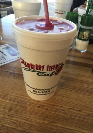 Great smoothies but expensive  at Strawberry Fields Cafe in Midland