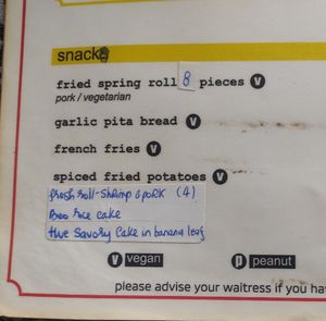 Snacks at Nook Eatery in Hue