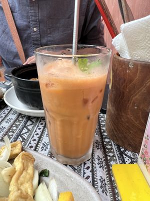 Thai tea (was more full)   at Nook Eatery in Hue