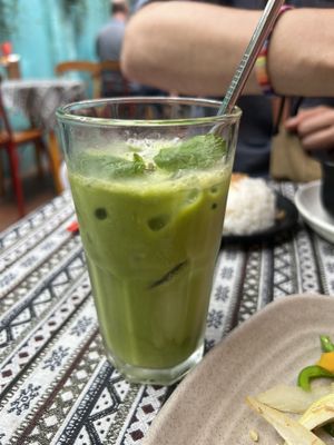 Thai tea (was more full)   at Nook Eatery in Hue