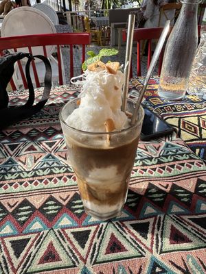 Coconut coffee  at Nook Eatery in Hue