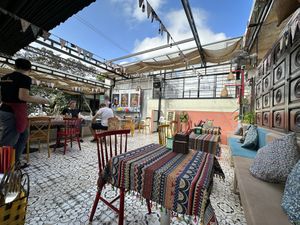 Upstairs of the venue  at Nook Eatery in Hue