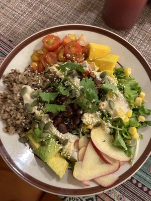 Vegan buddha bowl  at Nook Eatery in Hue